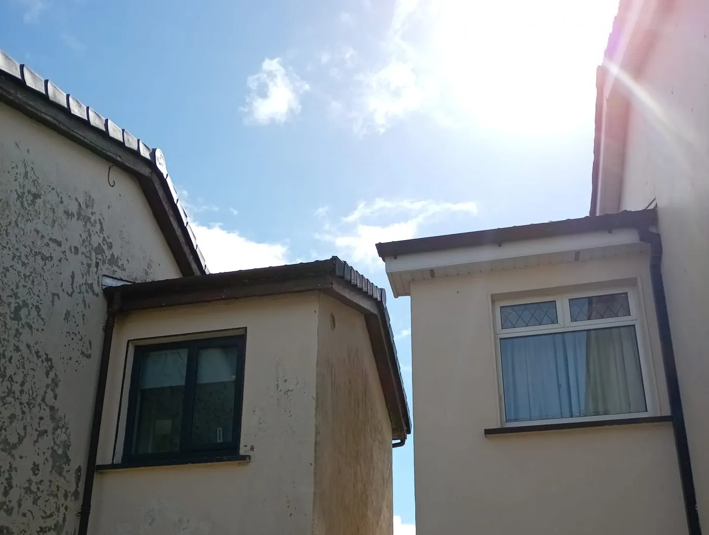 Clean dry verge caps fitted along the gable edge after installation in Dunboyne