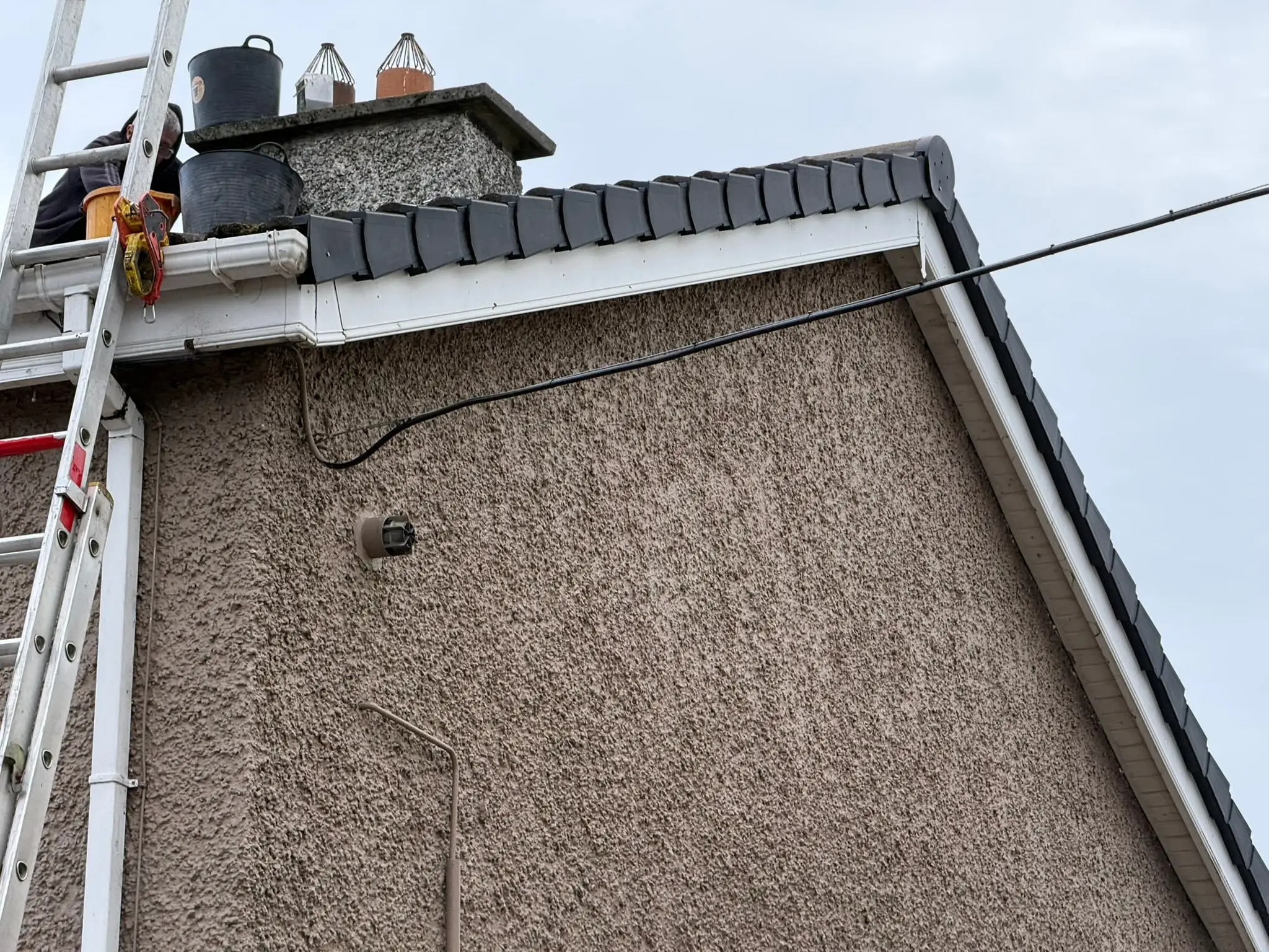 Ridge Tile Repointing in Dublin 15: A Whitestown Job