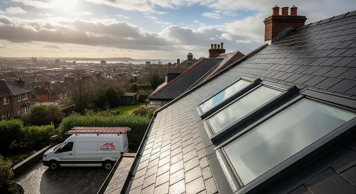 Velux skylight installation by Secure Top Roofing team in Dublin